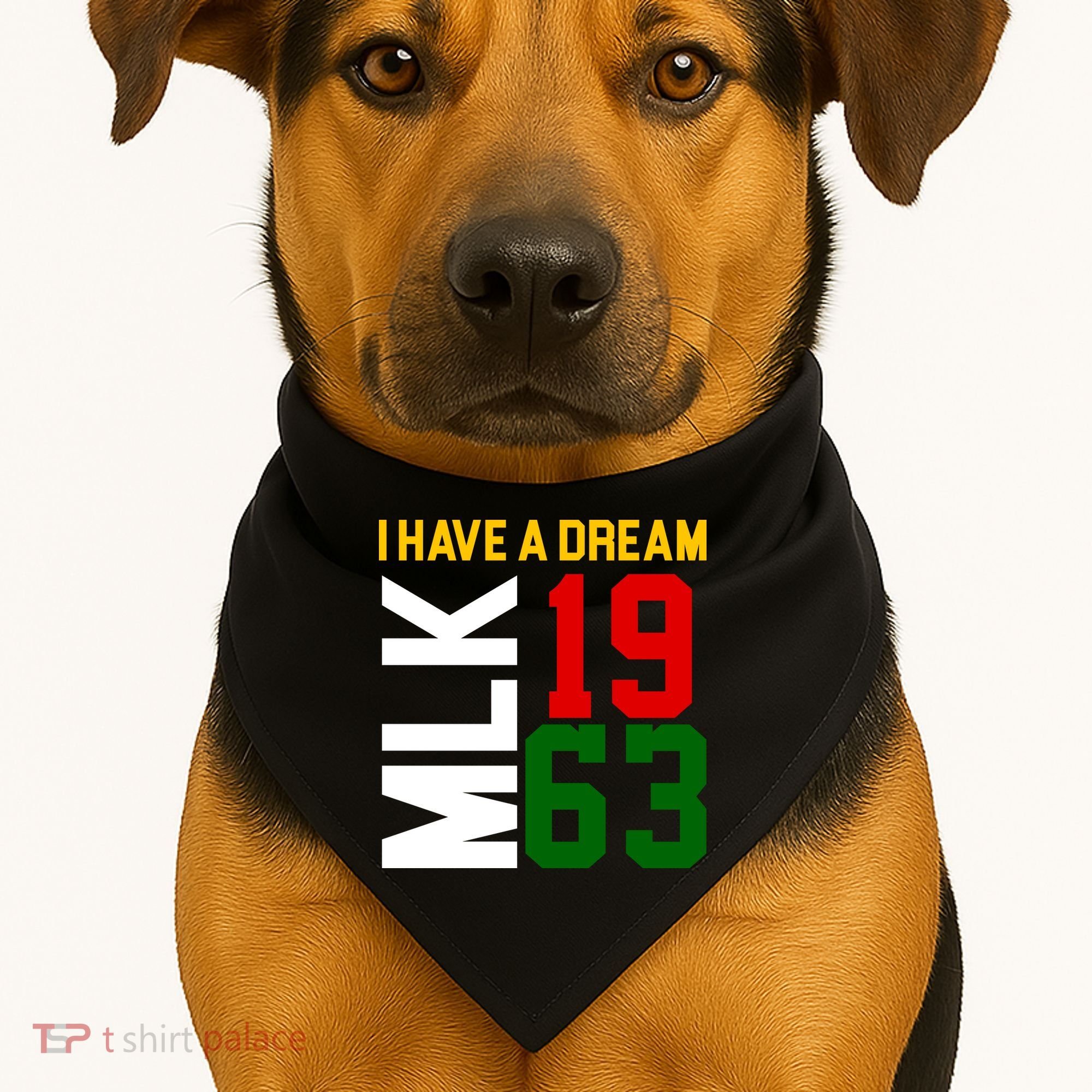 Martin Luther King Day I Have A Dream Black History MLK USA-Made Doggie Bandana