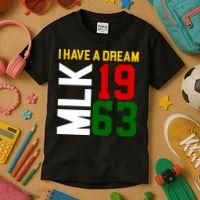 Martin Luther King Day I Have A Dream Black History MLK Kids T-Shirt thumb 3