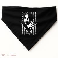 Martin Luther King Jr Distressed USA Flag USA-Made Doggie Bandana thumb 0