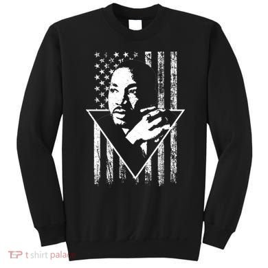Martin Luther King Jr Distressed USA Flag Sweatshirt