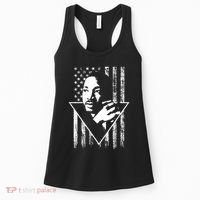 Martin Luther King Jr Distressed USA Flag Women's Tank Top thumb 0