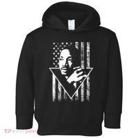 Martin Luther King Jr Distressed USA Flag Toddler Hoodie thumb 0