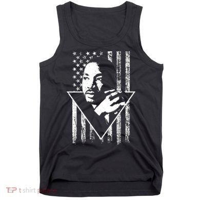 Martin Luther King Jr Distressed USA Flag Tank Top