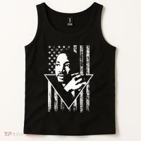 Martin Luther King Jr Distressed USA Flag Tank Top thumb 2