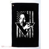 Martin Luther King Jr Distressed USA Flag Golf Towel thumb 0