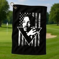 Martin Luther King Jr Distressed USA Flag Golf Towel thumb 1