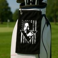 Martin Luther King Jr Distressed USA Flag Golf Towel thumb 2
