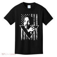 Martin Luther King Jr Distressed USA Flag Kids T-Shirt thumb 0