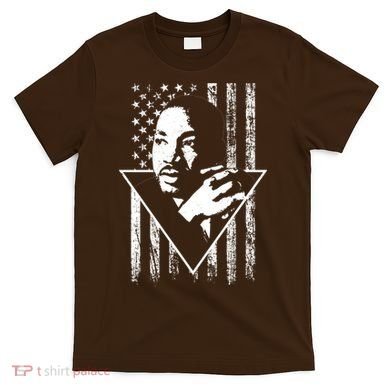 Martin Luther King Jr Distressed USA Flag T-Shirt