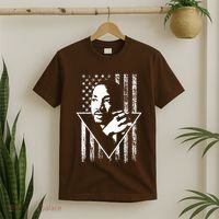 Martin Luther King Jr Distressed USA Flag T-Shirt thumb 2