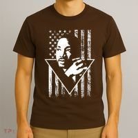 Martin Luther King Jr Distressed USA Flag T-Shirt thumb 3
