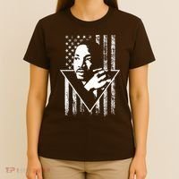 Martin Luther King Jr Distressed USA Flag T-Shirt thumb 4