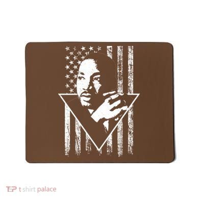 Martin Luther King Jr Distressed USA Flag Mousepad
