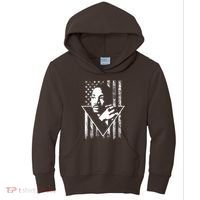 Martin Luther King Jr Distressed USA Flag Kids Hoodie thumb 0