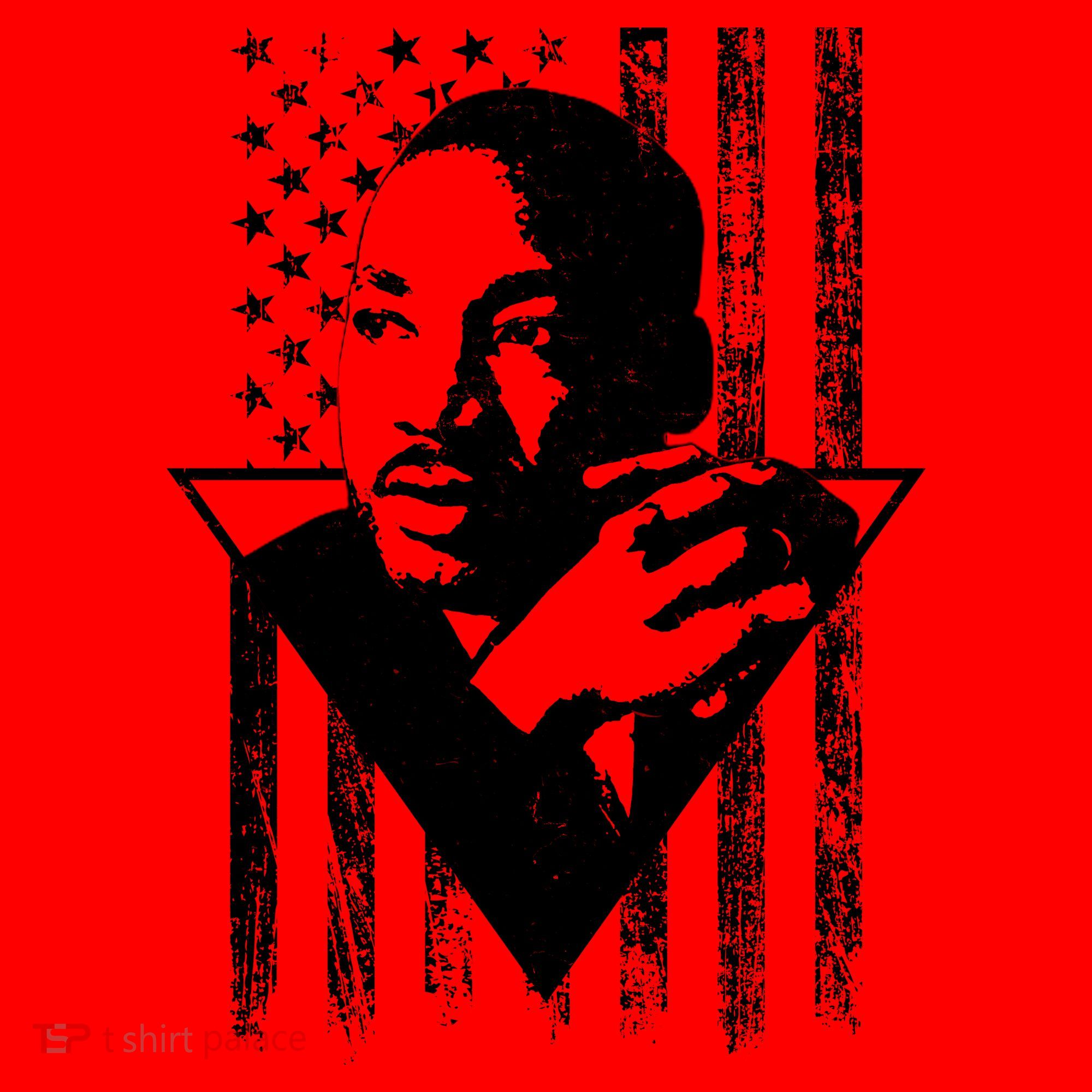 Martin Luther King Jr Distressed USA Flag Santa Hat