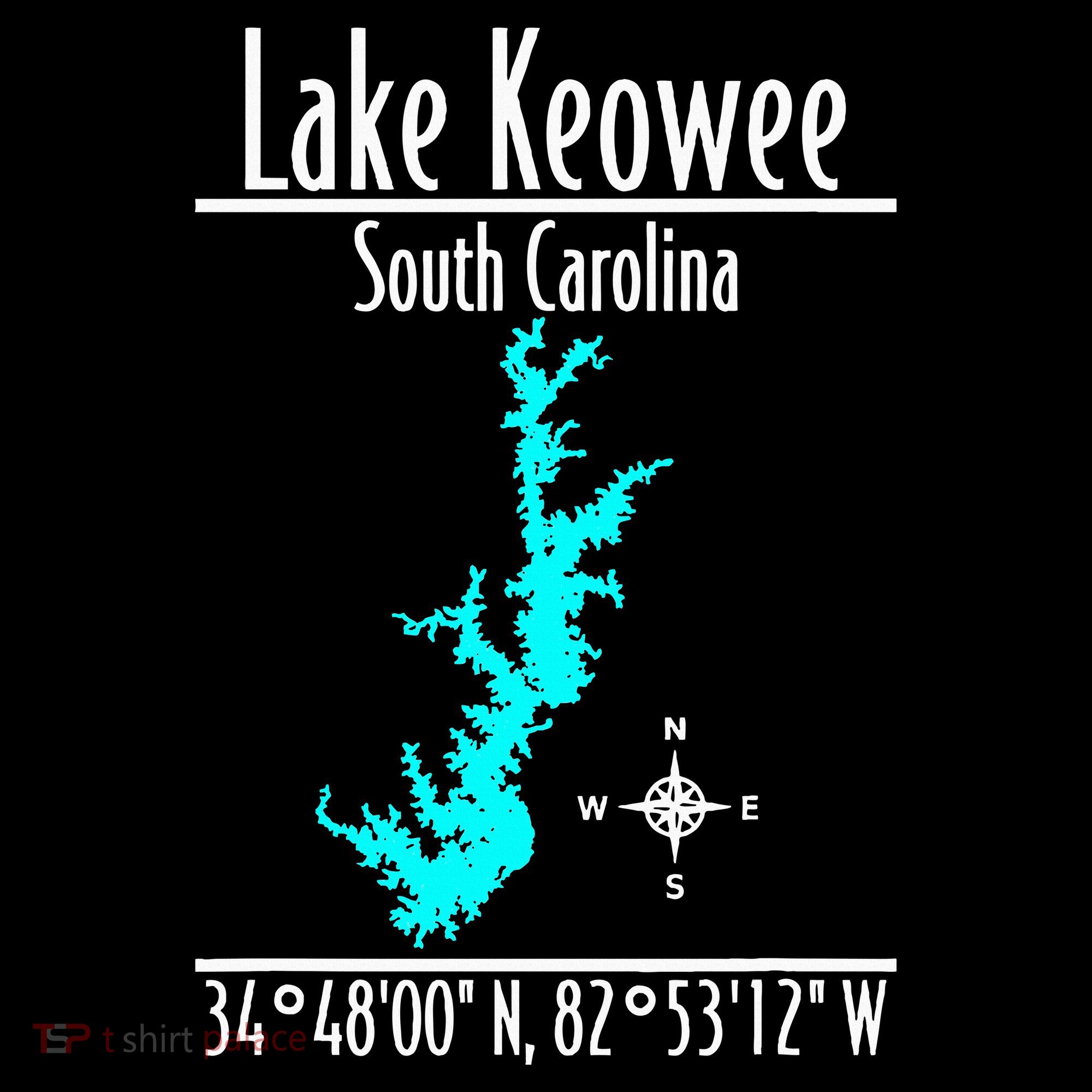 Modern Lake Keowee South Carolina Bucket Hat