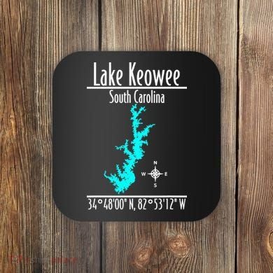 Modern Lake Keowee South Carolina Coaster