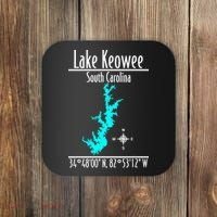 Modern Lake Keowee South Carolina Coaster thumb 0