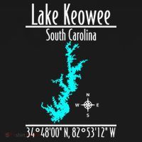 Modern Lake Keowee South Carolina Women's Hoodie thumb 2