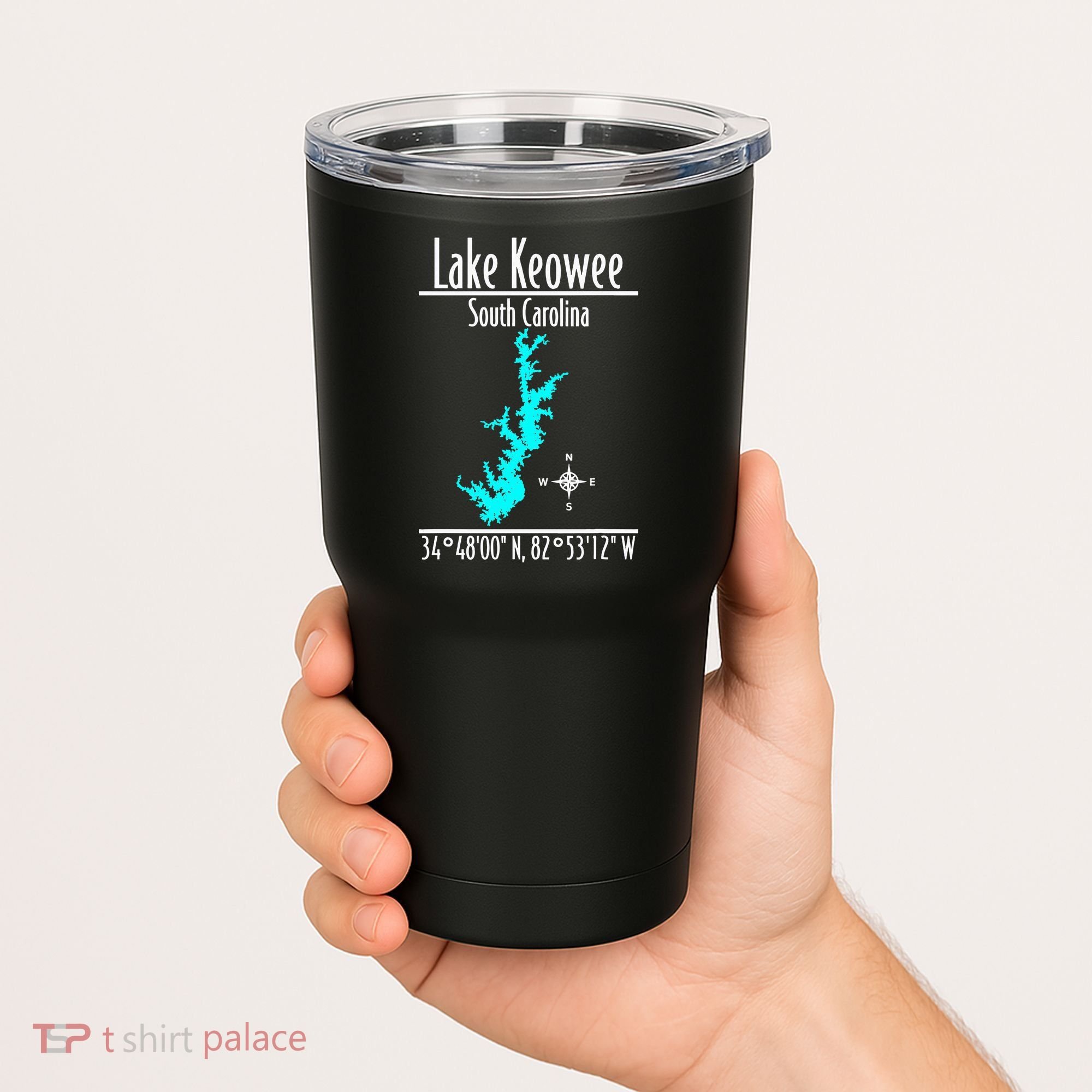 Modern Lake Keowee South Carolina Tumbler