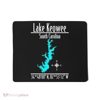 Modern Lake Keowee South Carolina Mousepad