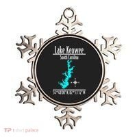 Modern Lake Keowee South Carolina Ornament thumb 0