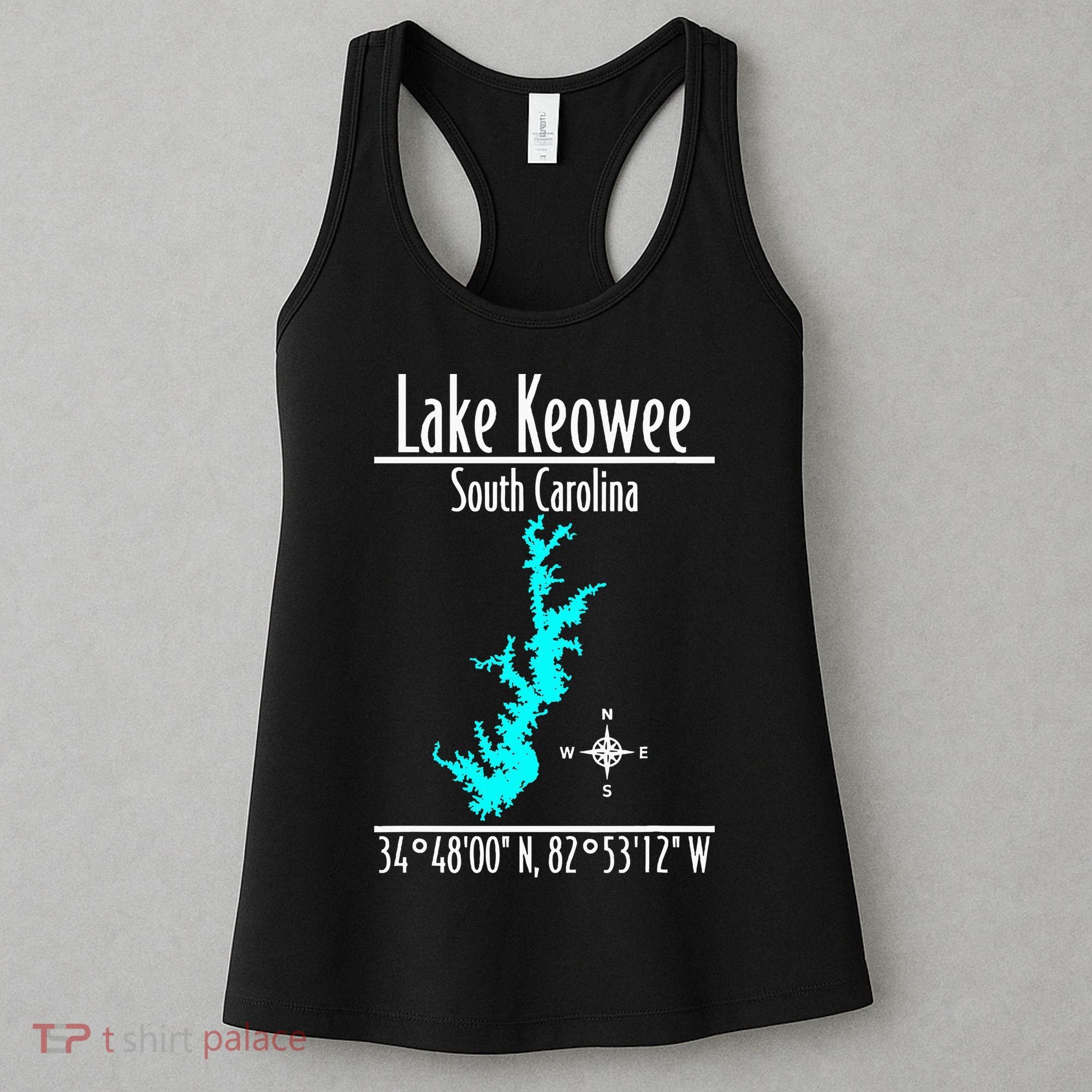 Modern Lake Keowee South Carolina Women's Tank Top