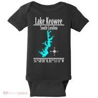 Modern Lake Keowee South Carolina Baby Bodysuit thumb 0