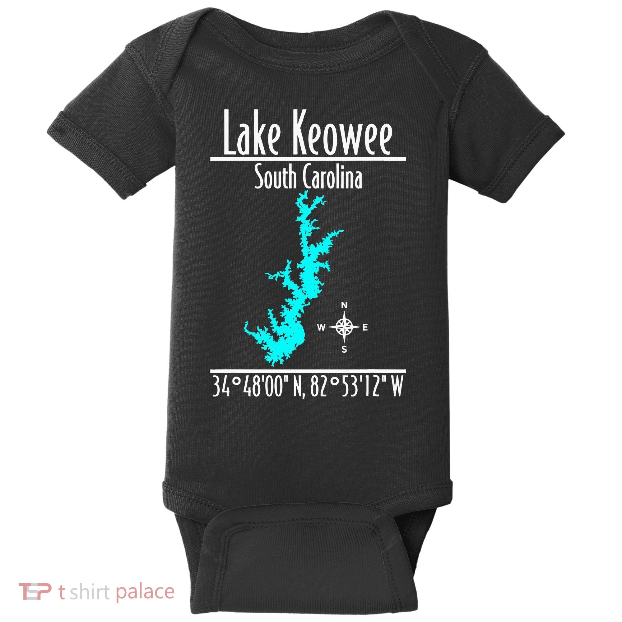 Modern Lake Keowee South Carolina Baby Bodysuit