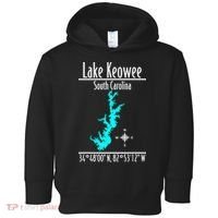 Modern Lake Keowee South Carolina Toddler Hoodie thumb 0