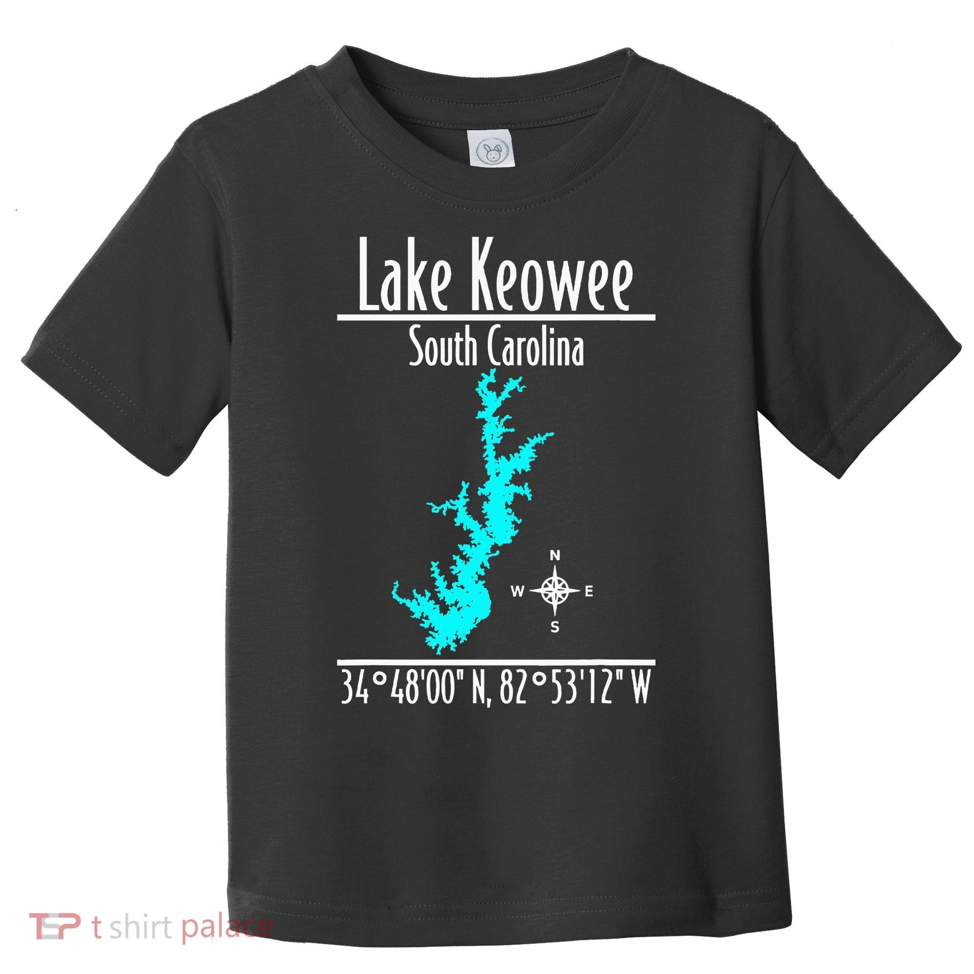 Modern Lake Keowee South Carolina Toddler T-Shirt
