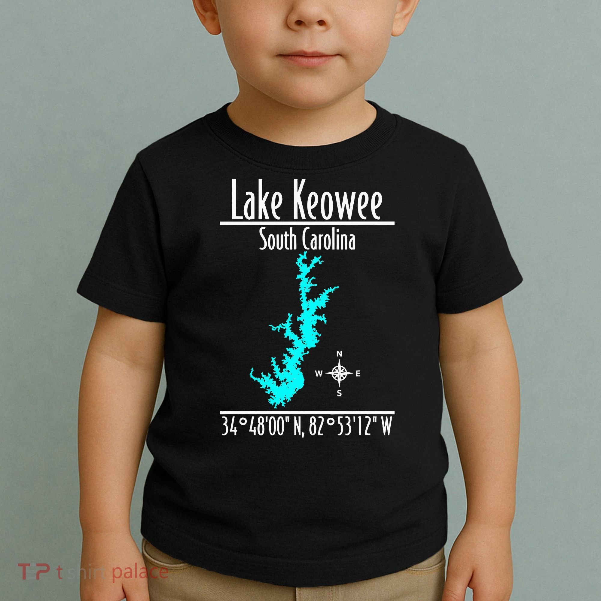 Modern Lake Keowee South Carolina Toddler T-Shirt