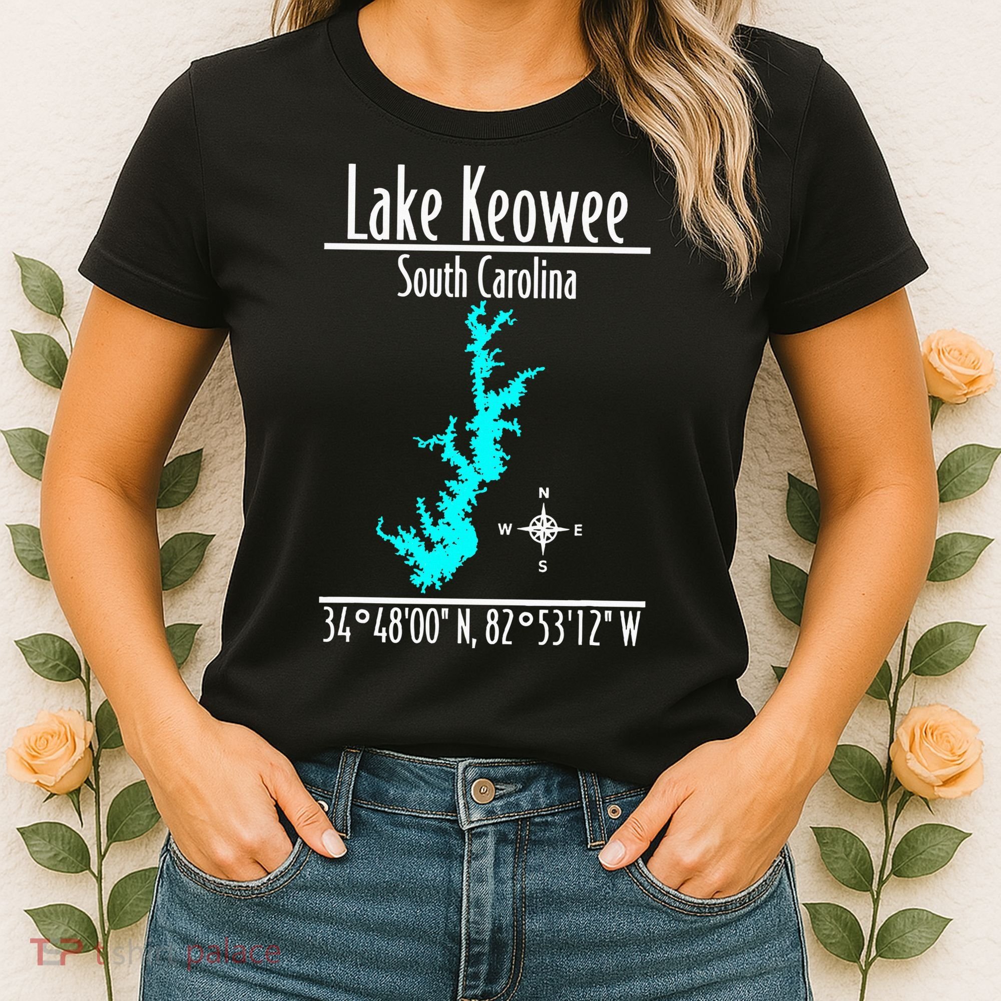 Modern Lake Keowee South Carolina Women's T-Shirt