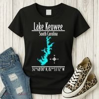 Modern Lake Keowee South Carolina Women's T-Shirt thumb 3