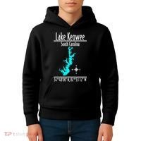 Modern Lake Keowee South Carolina Kids Hoodie thumb 4
