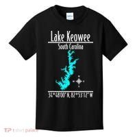 Modern Lake Keowee South Carolina Kids T-Shirt thumb 0