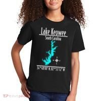 Modern Lake Keowee South Carolina Kids T-Shirt thumb 2