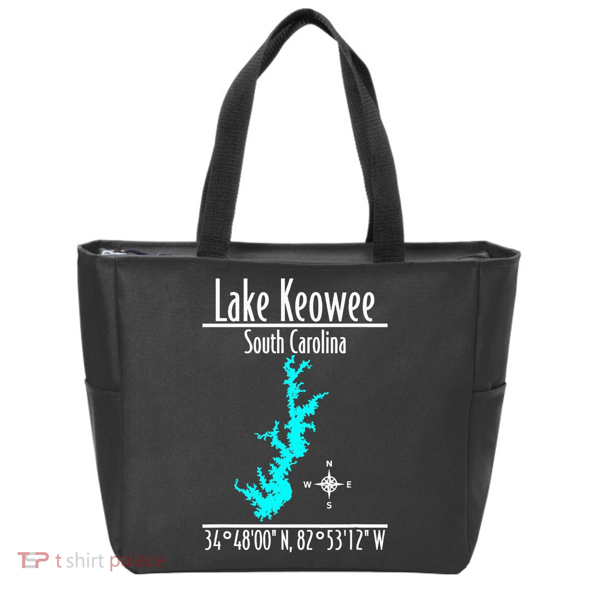 Modern Lake Keowee South Carolina Tote Bag