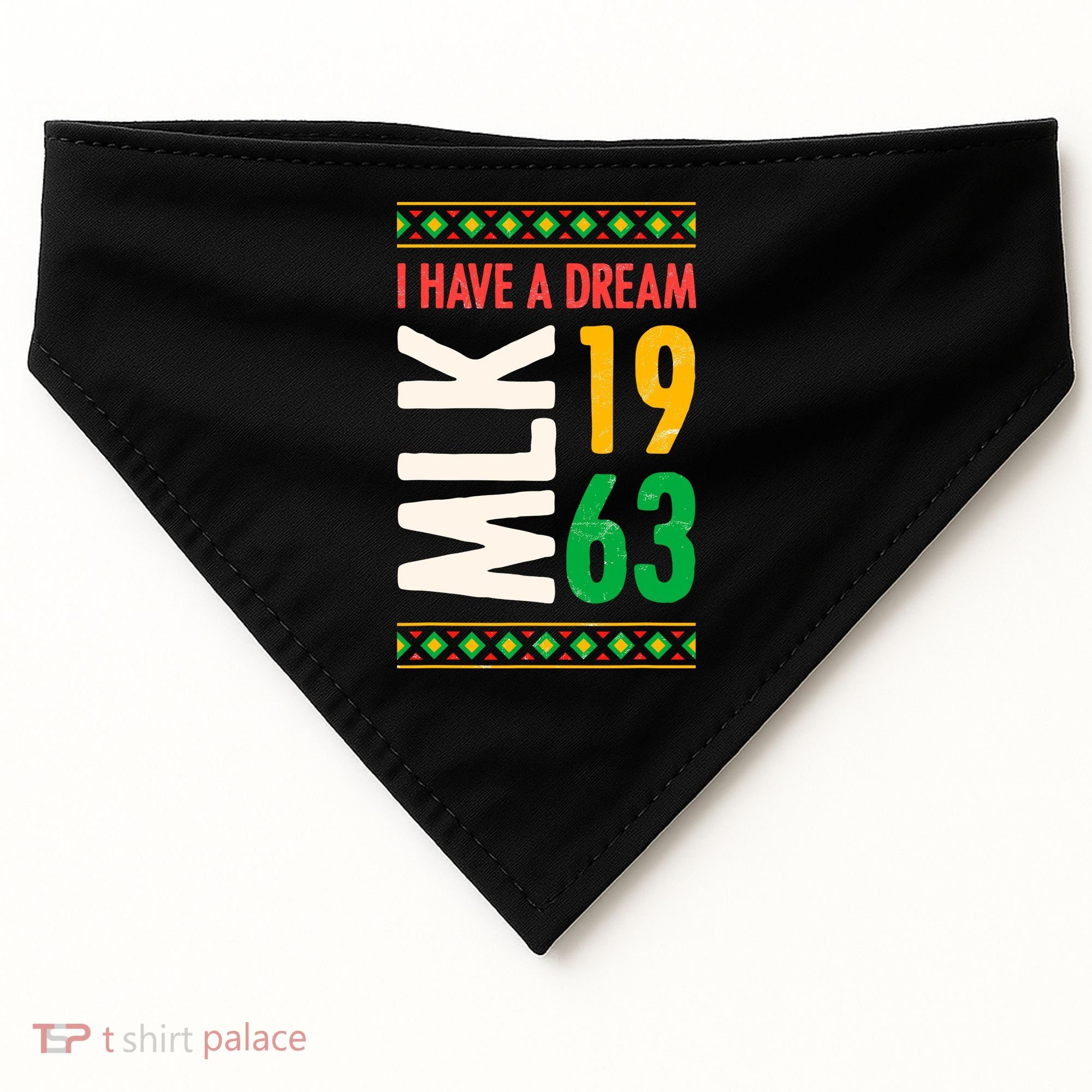 Martin Luther King Day Black History Mlk Day I Have A Dream USA-Made Doggie Bandana