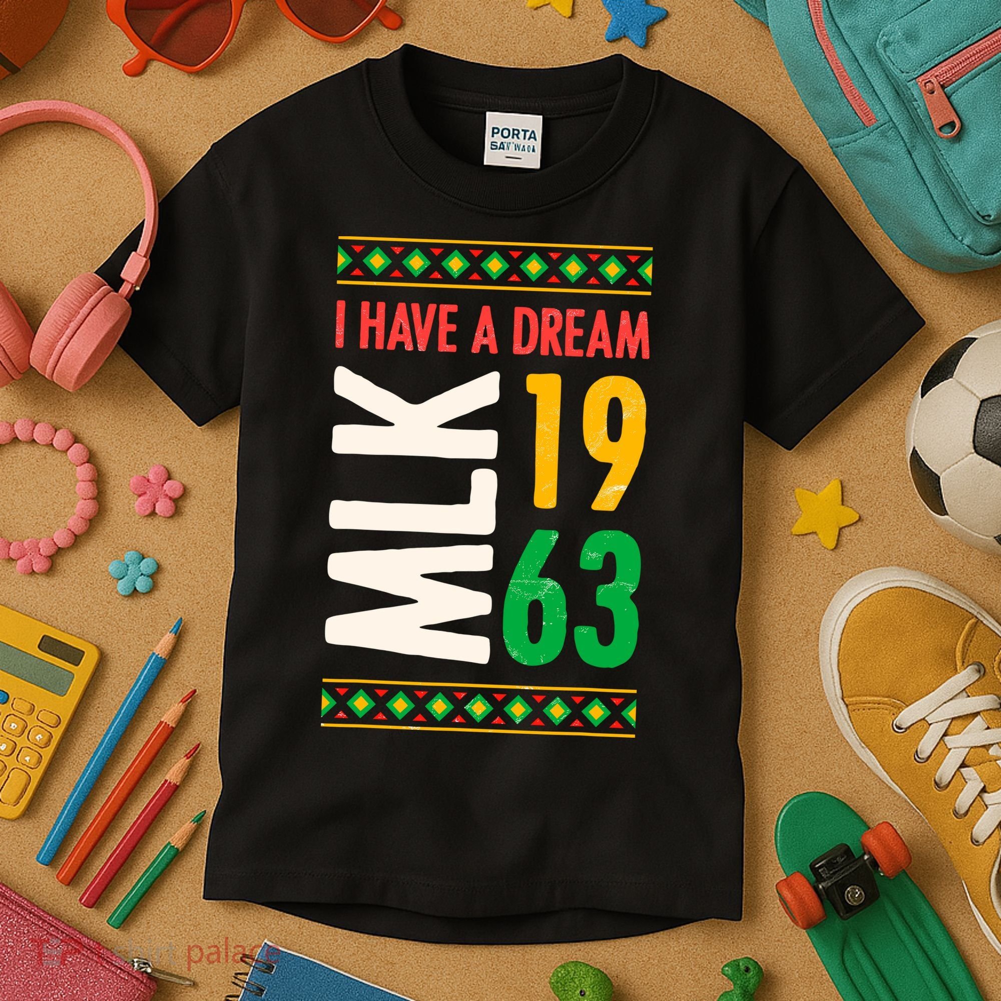 Martin Luther King Day Black History Mlk Day I Have A Dream Kids T-Shirt