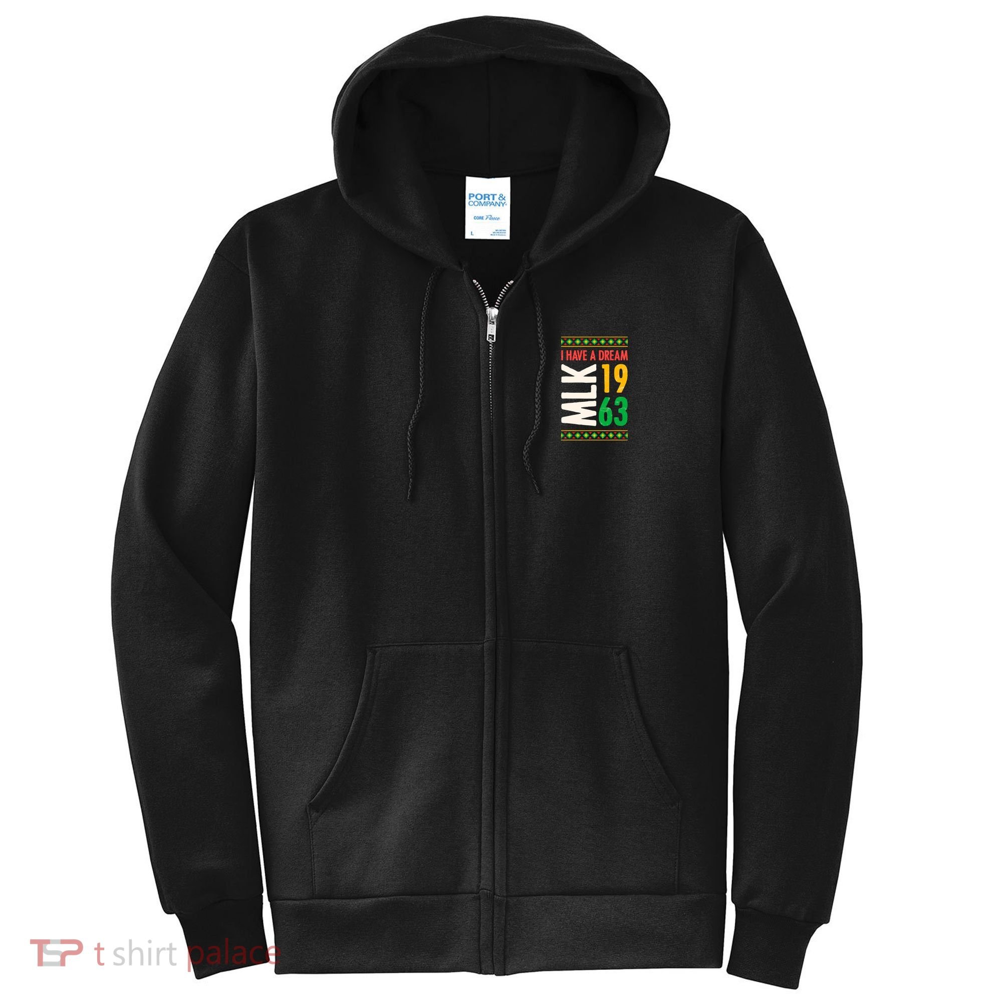 Martin Luther King Day Black History Mlk Day I Have A Dream Full Zip Hoodie