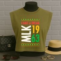 Martin Luther King Day Black History Mlk Day I Have A Dream Garment-Dyed Women's Muscle Tee thumb 3