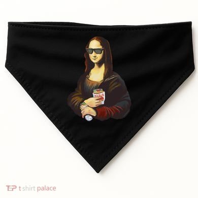 Mona Lisa Kebab USA-Made Doggie Bandana