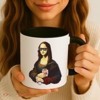 Mona Lisa Kebab Coffee Mug thumb 3