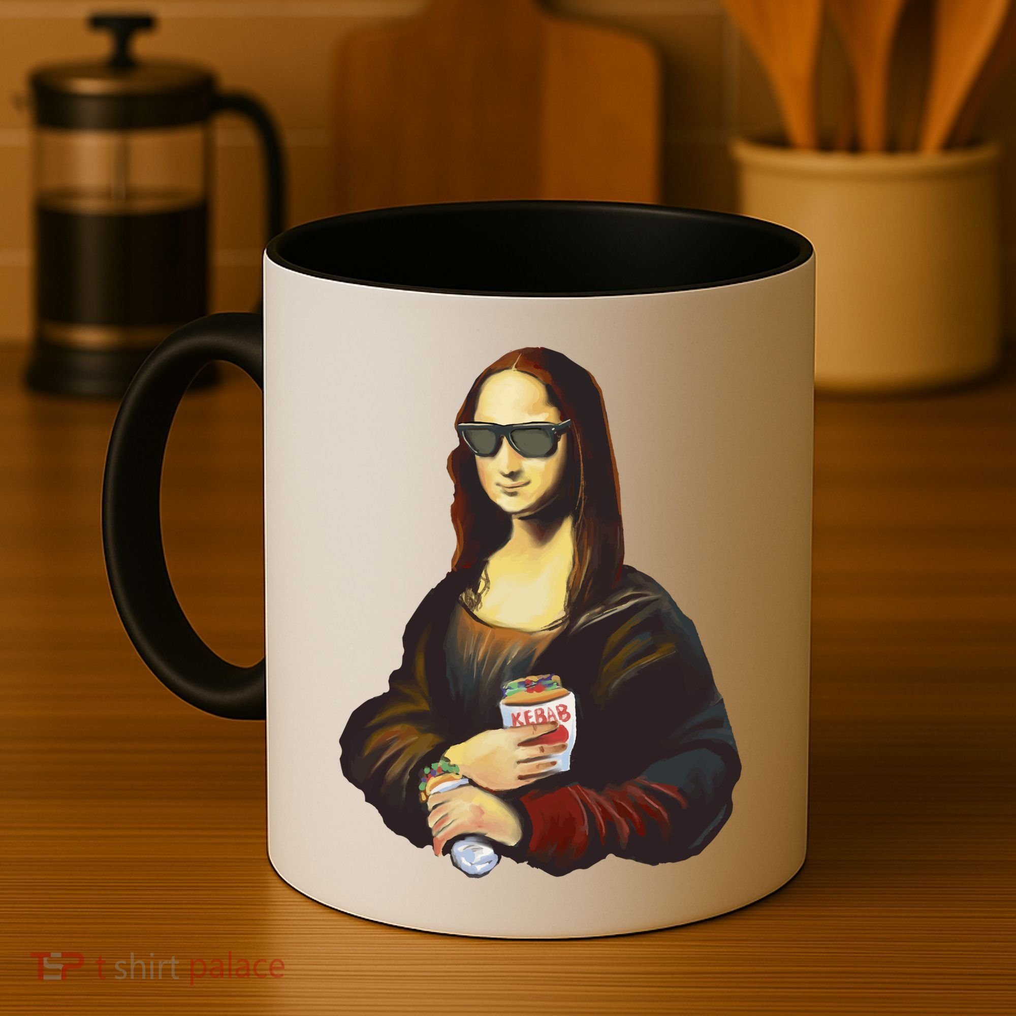 Mona Lisa Kebab Coffee Mug