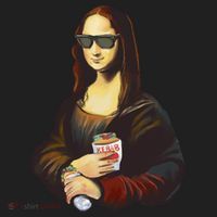 Mona Lisa Kebab Golf Towel thumb 3