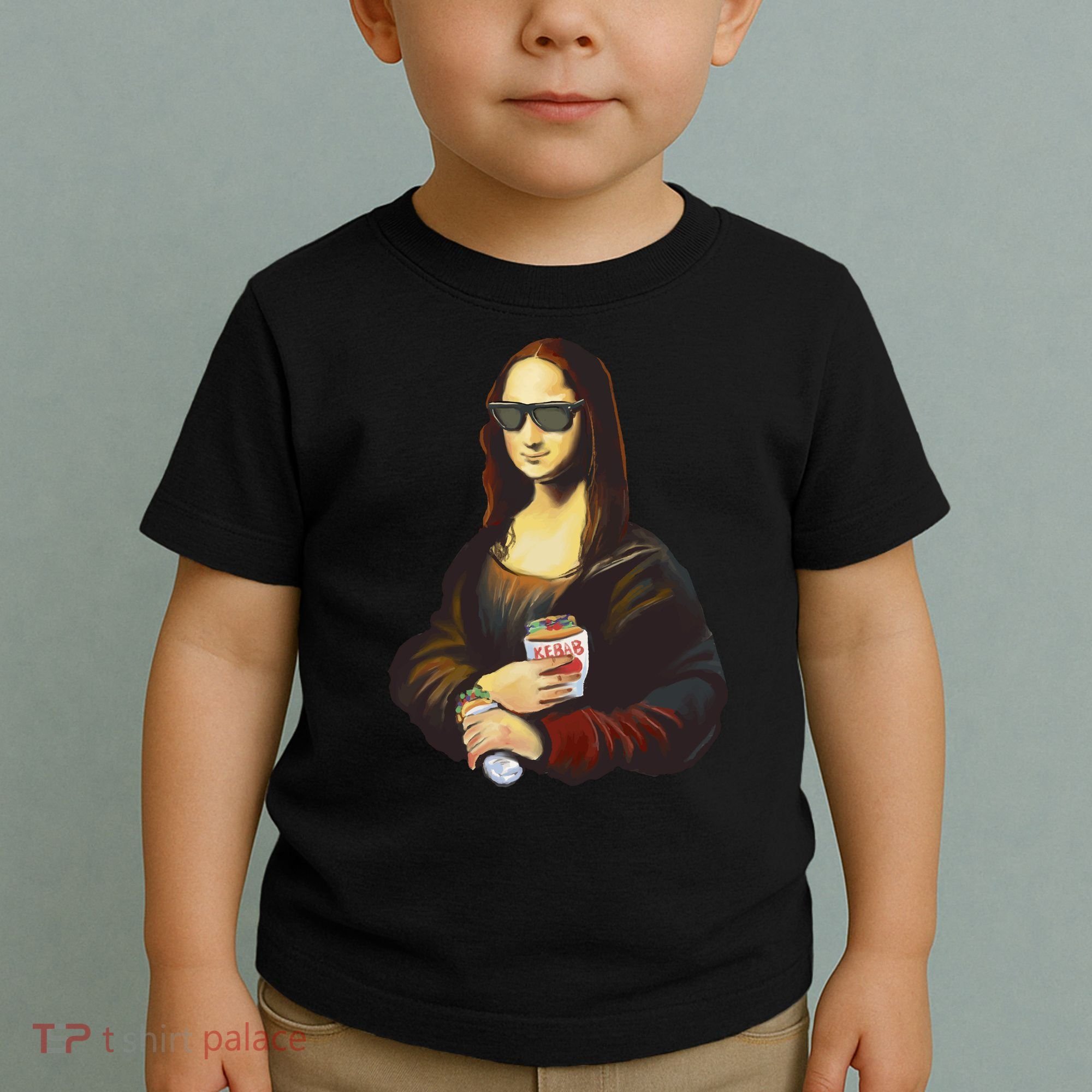 Mona Lisa Kebab Toddler T-Shirt