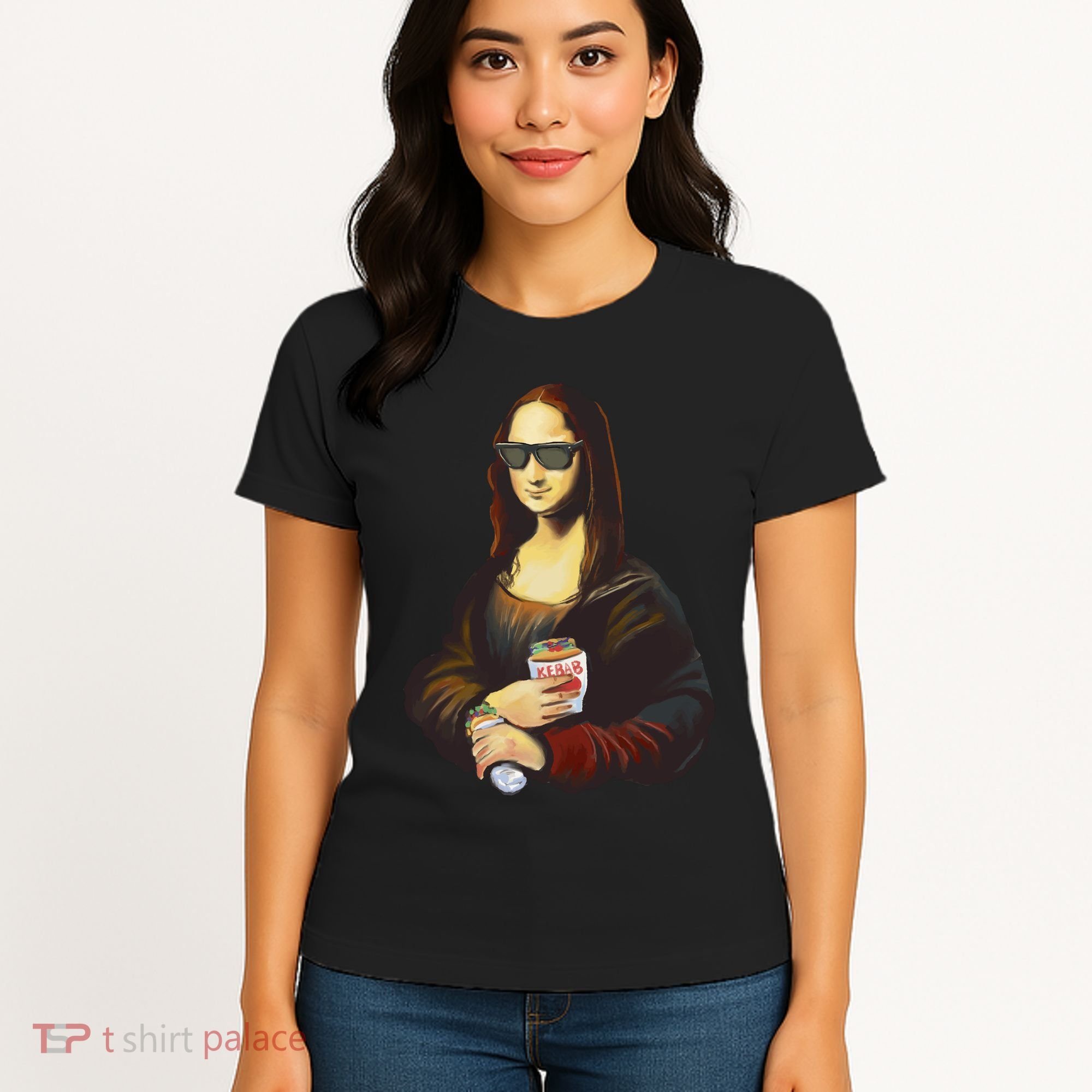 Mona Lisa Kebab Women's T-Shirt