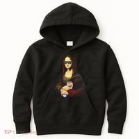 Mona Lisa Kebab Kids Hoodie thumb 0