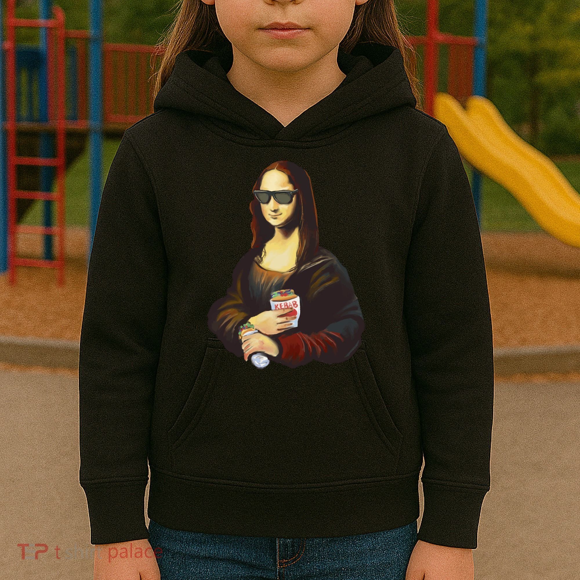 Mona Lisa Kebab Kids Hoodie